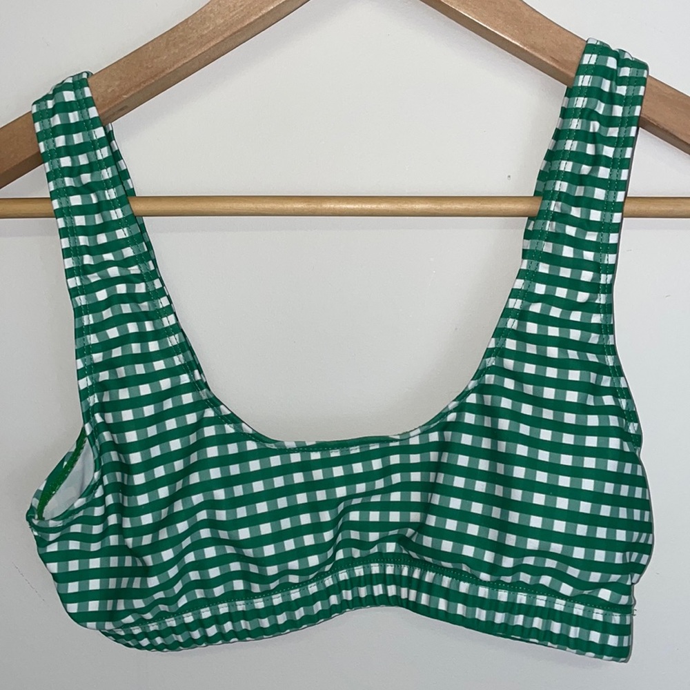 4/$24🦩 Nasty Gal Gingham Swim Top